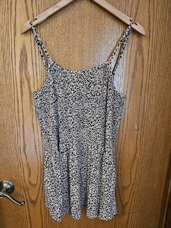 ODDY Tops - ODDI Leopard Print Spaghetti Strap Tank